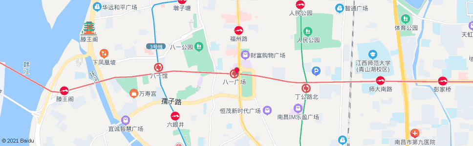 南昌八一广场(赣州银行)_公交站地图_南昌公交_妙搜公交查询2025
