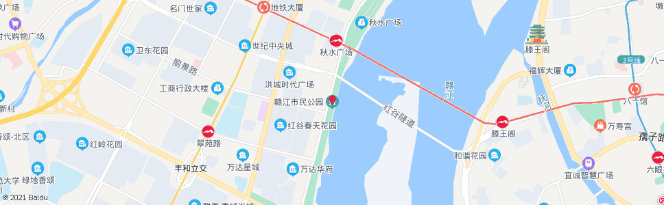 南昌赣江市民公园_公交站地图_南昌公交_妙搜公交查询2025