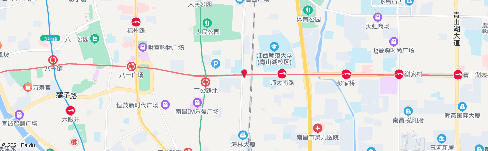 南昌北京西路口_公交站地图_南昌公交_妙搜公交查询2025