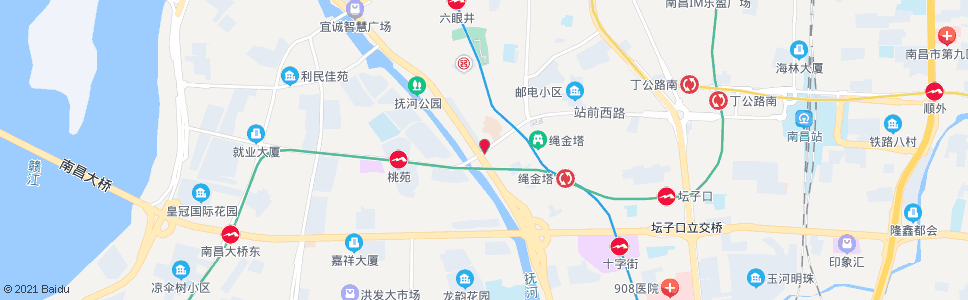 南昌站前西路口_公交站地图_南昌公交_妙搜公交查询2025