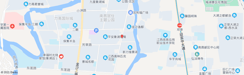 南昌平安象湖风情_公交站地图_南昌公交_妙搜公交查询2025