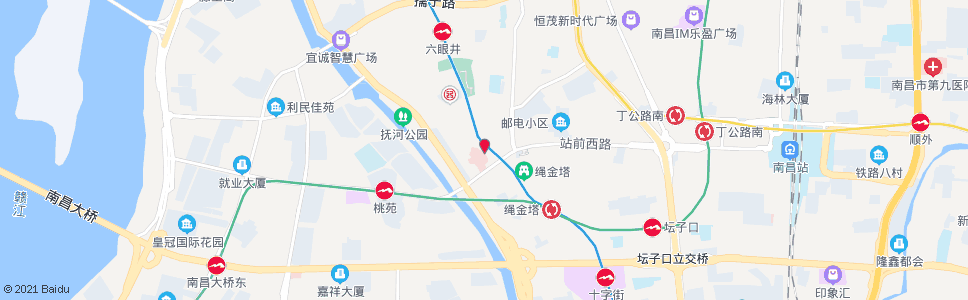 南昌前进路北口_公交站地图_南昌公交_妙搜公交查询2025