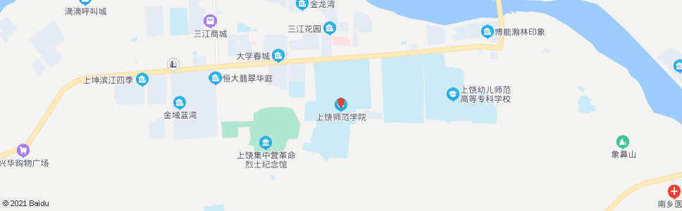 上饶上饶师范学院_公交站地图_上饶公交_妙搜公交查询2024