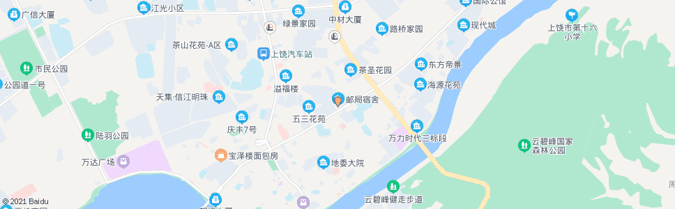 上饶四建公司_公交站地图_上饶公交_妙搜公交查询2024