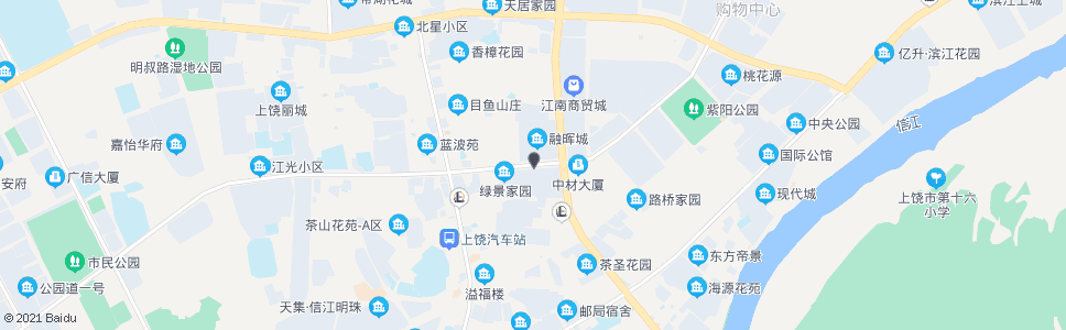 上饶绿景家园_公交站地图_上饶公交_妙搜公交查询2024