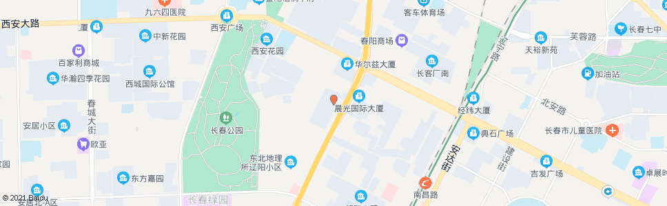 长春春城游泳馆_公交站地图_长春公交_妙搜公交查询2025