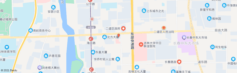 长春深圳街_公交站地图_长春公交_妙搜公交查询2025