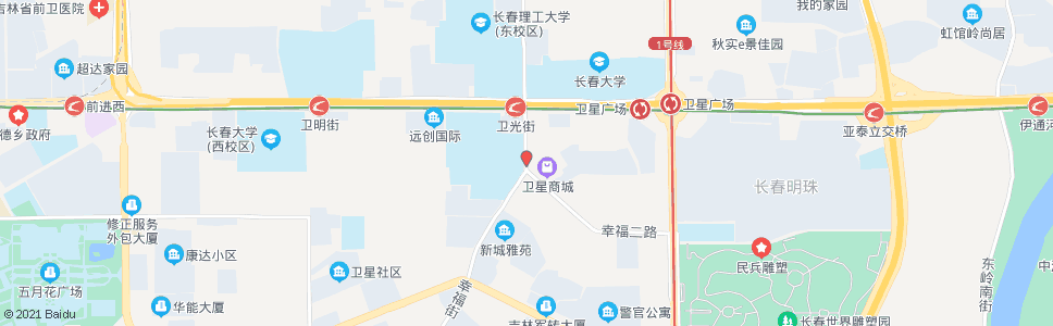 长春幸福综合市场_公交站地图_长春公交_妙搜公交查询2025