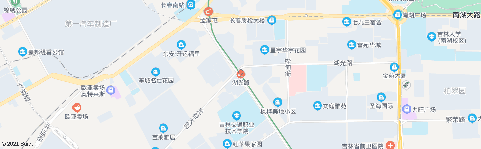 长春湖光路交通学院站_公交站地图_长春公交_妙搜公交查询2025