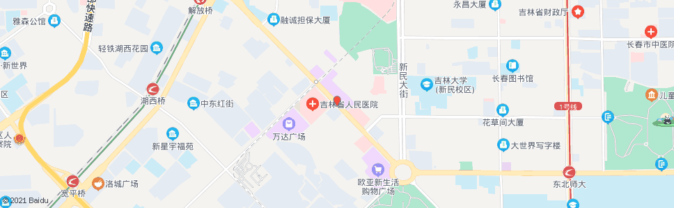 长春百脑汇_公交站地图_长春公交_妙搜公交查询2025