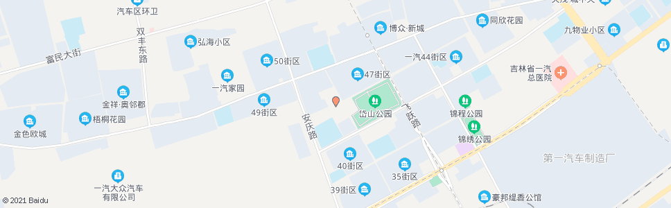 长春一汽四十八街区_公交站地图_长春公交_妙搜公交查询2025