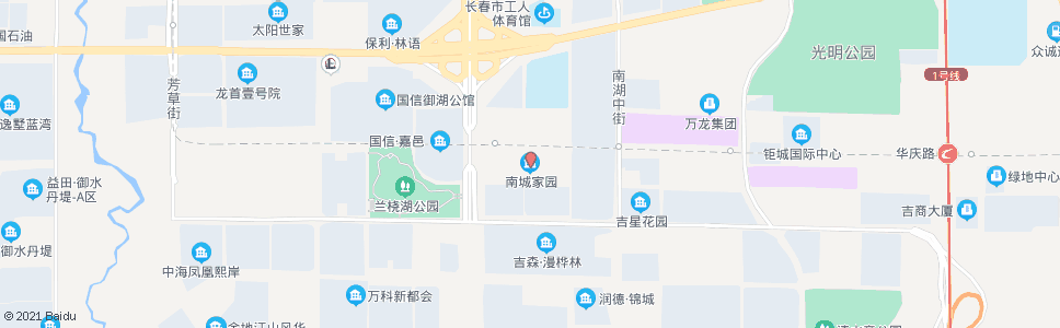 长春南城家园_公交站地图_长春公交_妙搜公交查询2025