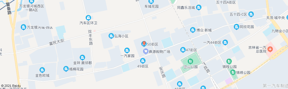 长春50街区_公交站地图_长春公交_妙搜公交查询2025