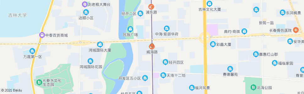 长春威海路_公交站地图_长春公交_妙搜公交查询2025