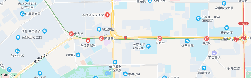 长春前进大街站_公交站地图_长春公交_妙搜公交查询2025