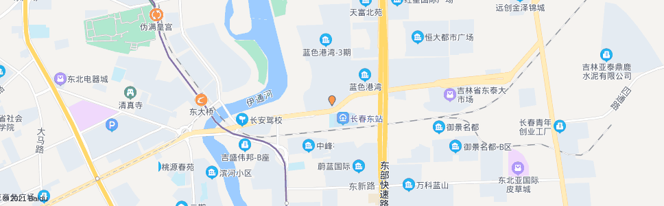 长春北方肝胆(锦江花园大酒店)_公交站地图_长春公交_妙搜公交查询2025