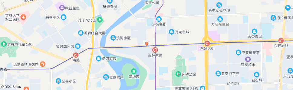 长春滨河街_公交站地图_长春公交_妙搜公交查询2025