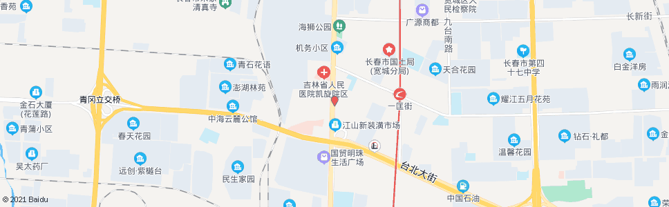 长春一心街_公交站地图_长春公交_妙搜公交查询2025