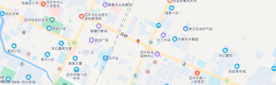 四平一商店_公交站地图_四平公交_妙搜公交查询2025