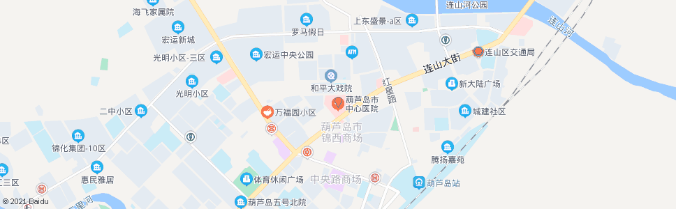 葫芦岛市中心医院_公交站地图_葫芦岛公交_妙搜公交查询2025