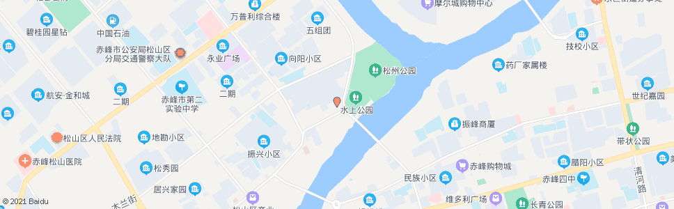 赤峰金达金店有限公司(水上公园)_公交站地图_赤峰公交_妙搜公交查询2024