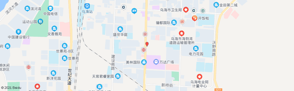 乌海海王大药店_公交站地图_乌海公交_妙搜公交查询2024