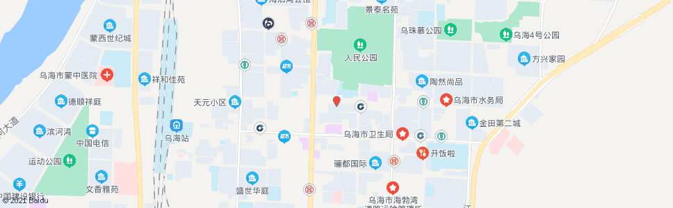 乌海前锋燃气热水器_公交站地图_乌海公交_妙搜公交查询2024