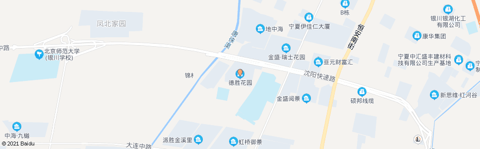 银川德胜西路花园南街口_公交站地图_银川公交_妙搜公交查询2024