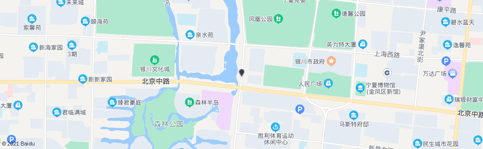 银川亲水街北京路口_公交站地图_银川公交_妙搜公交查询2024