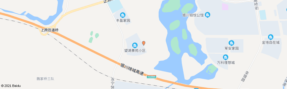 银川望湖景苑_公交站地图_银川公交_妙搜公交查询2025