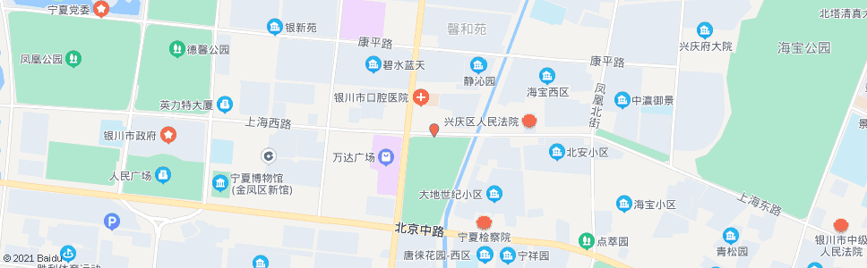 银川上海路正源北街口_公交站地图_银川公交_妙搜公交查询2024