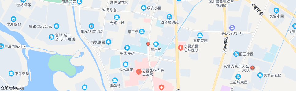 银川胜利街治平路口_公交站地图_银川公交_妙搜公交查询2024