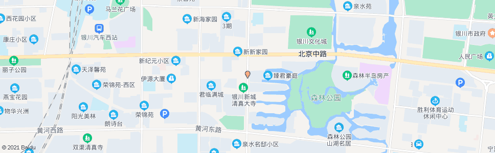 银川满城街北京路口_公交站地图_银川公交_妙搜公交查询2025