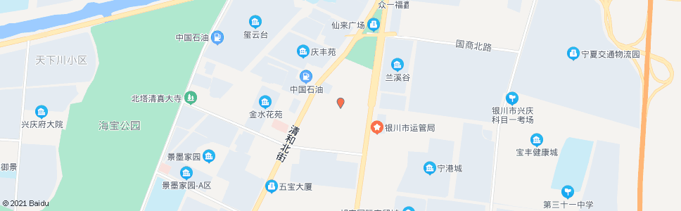 银川清净巷清和街口_公交站地图_银川公交_妙搜公交查询2024