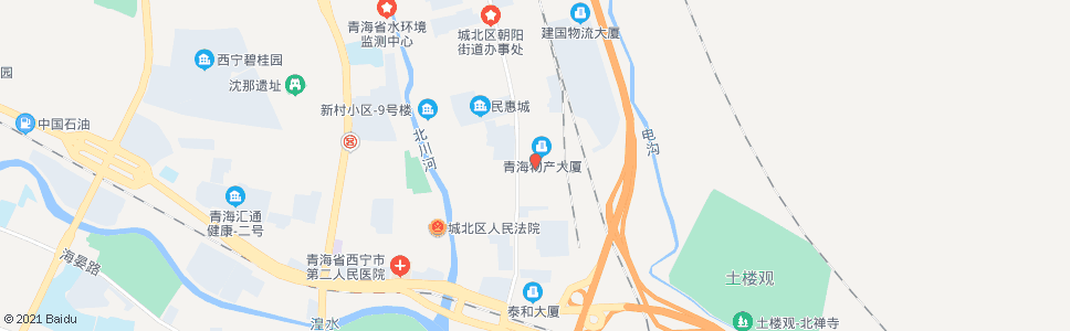 西宁朝阳建材市场_公交站地图_西宁公交_妙搜公交查询2024