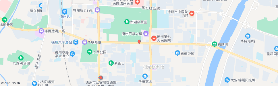 德州新湖风景区_公交站地图_德州公交_妙搜公交查询2024