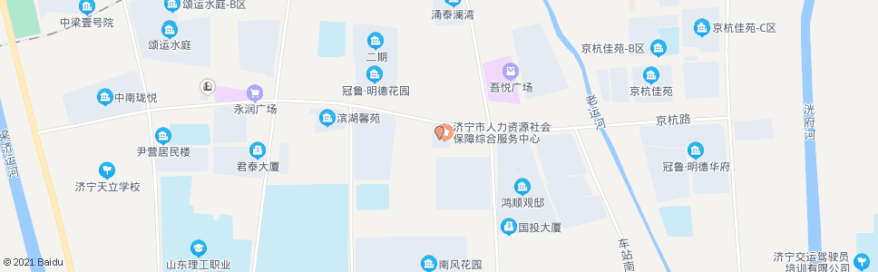 济宁人力市场_公交站地图_济宁公交_妙搜公交查询2024