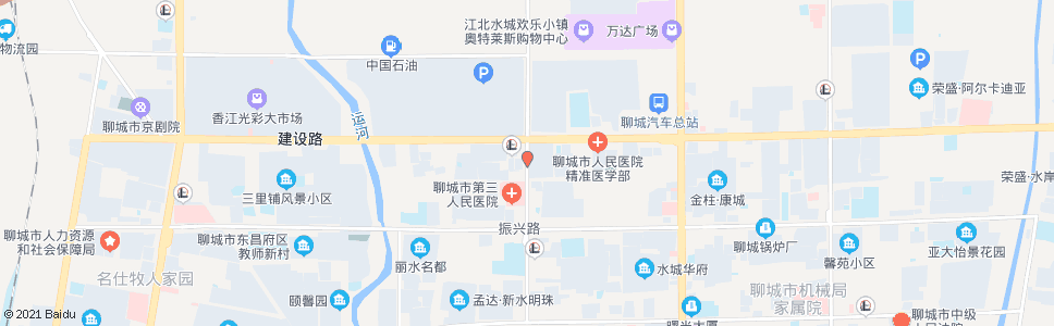 聊城卫育路建设路口_公交站地图_聊城公交_妙搜公交查询2024