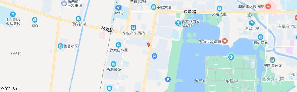 聊城铁路小区东门_公交站地图_聊城公交_妙搜公交查询2024