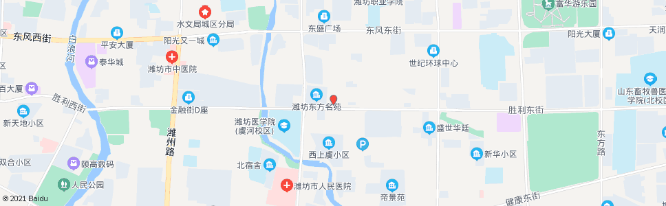 潍坊技工学校东校区_公交站地图_潍坊公交_妙搜公交查询2024