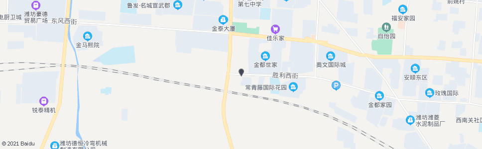 潍坊胜利街长松路口_公交站地图_潍坊公交_妙搜公交查询2024