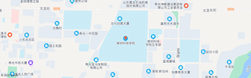 潍坊潍坊科技学院_公交站地图_潍坊公交_妙搜公交查询2024