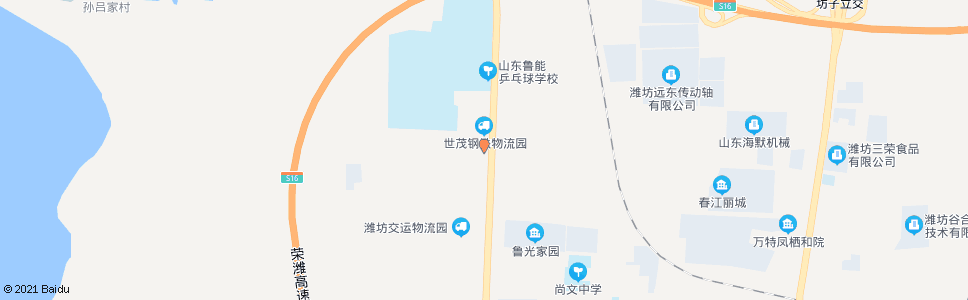 潍坊华潍电力大酒店(汽配城)_公交站地图_潍坊公交_妙搜公交查询2024