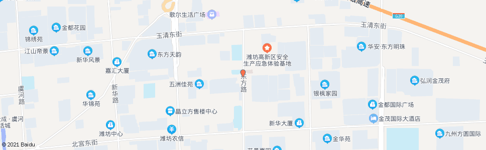 潍坊东方路卧龙街路口_公交站地图_潍坊公交_妙搜公交查询2024