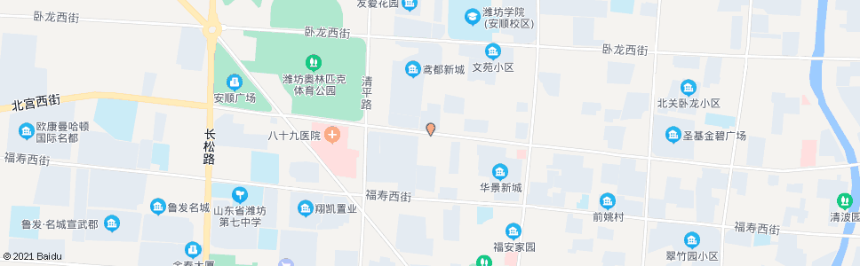 潍坊北宫街友爱路口_公交站地图_潍坊公交_妙搜公交查询2024