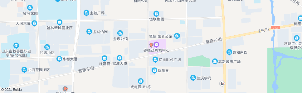 潍坊华都家居_公交站地图_潍坊公交_妙搜公交查询2025