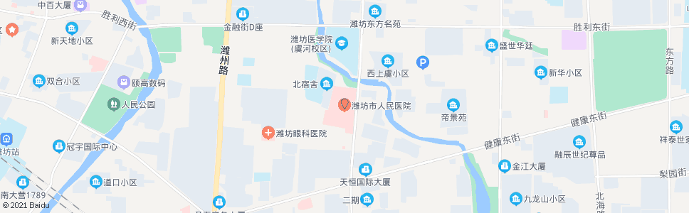 潍坊市北区人民医院_公交站地图_潍坊公交_妙搜公交查询2024