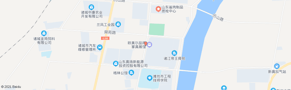 潍坊欧美尔家居产业园_公交站地图_潍坊公交_妙搜公交查询2024