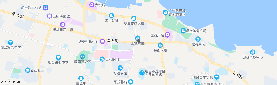 烟台所城里北门_公交站地图_烟台公交_妙搜公交查询2024