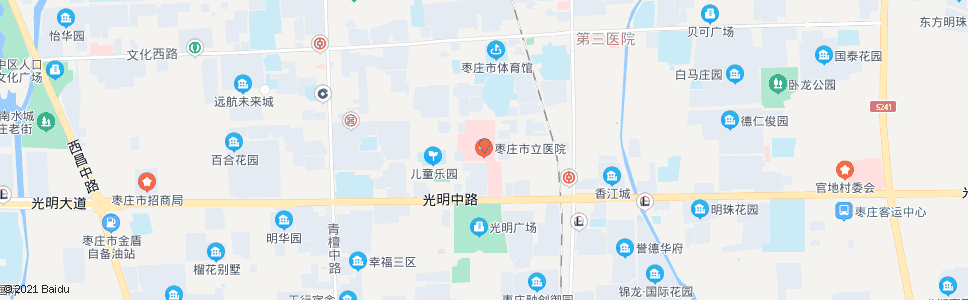 枣庄市立医院_公交站地图_枣庄公交_妙搜公交查询2024